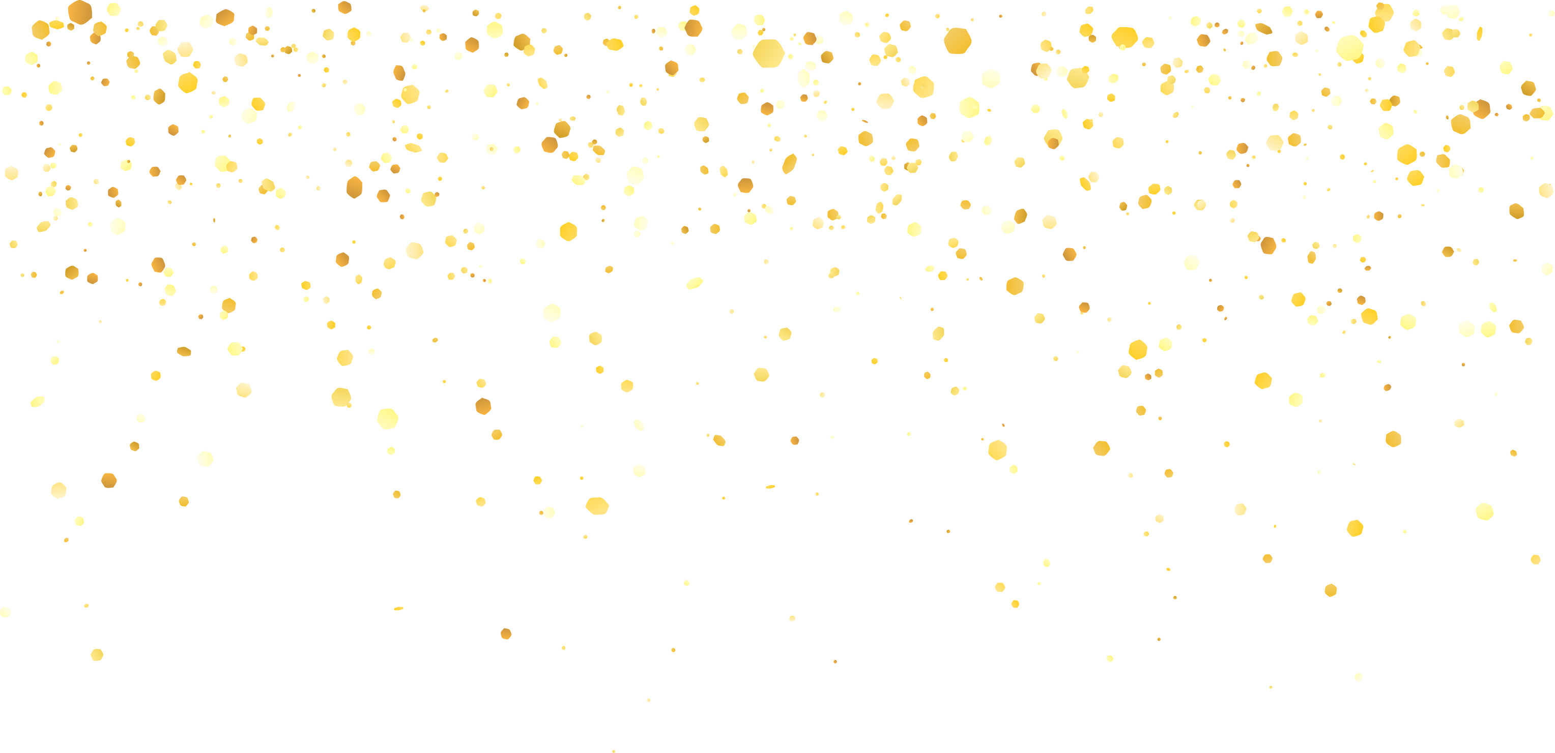 Yellow gold glitter confetti